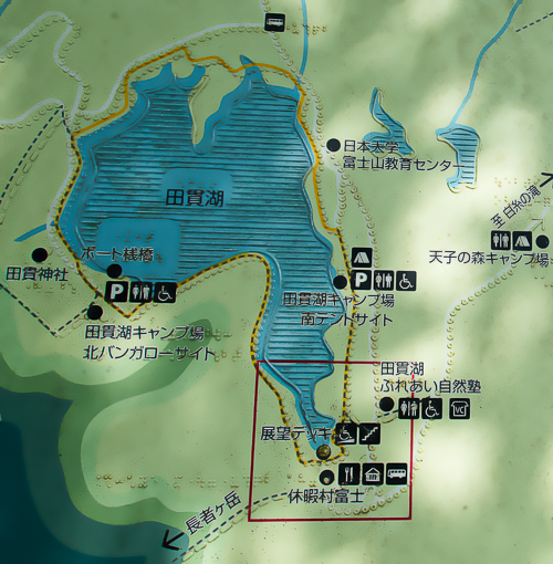 田貫湖の地図