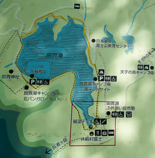 田貫湖の地図