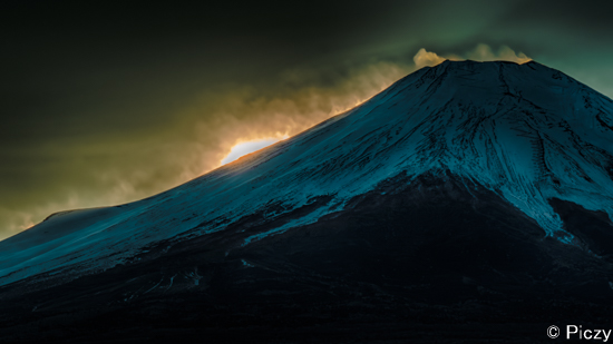 Photoshopで写真加工後の富士山の写真