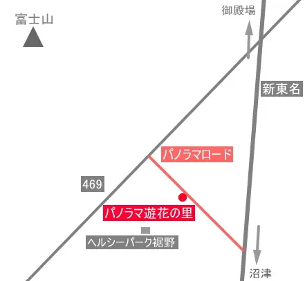 パノラマ遊花の里の地図