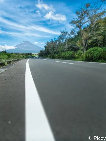 パノラマロードから見た富士山